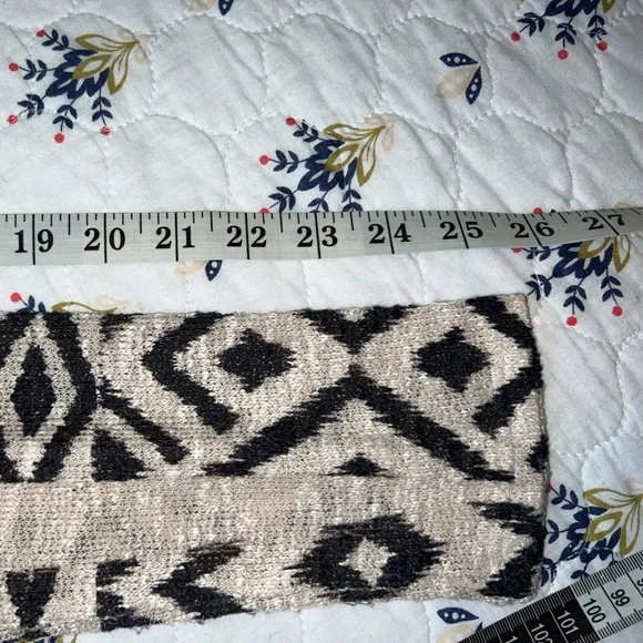 Ginger G Tribal Print Lightweight Sweater Size Large‎ Pullover Brown & Beige - Picture 5 of 10